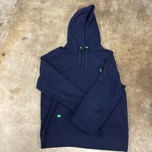 Polo hoodie navy blu . Size large